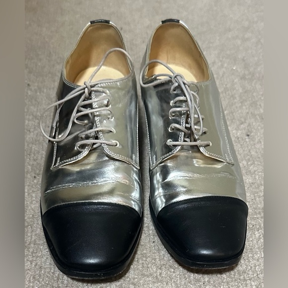 Jimmy Choo, size 37, silver and black - Picture 3 of 7